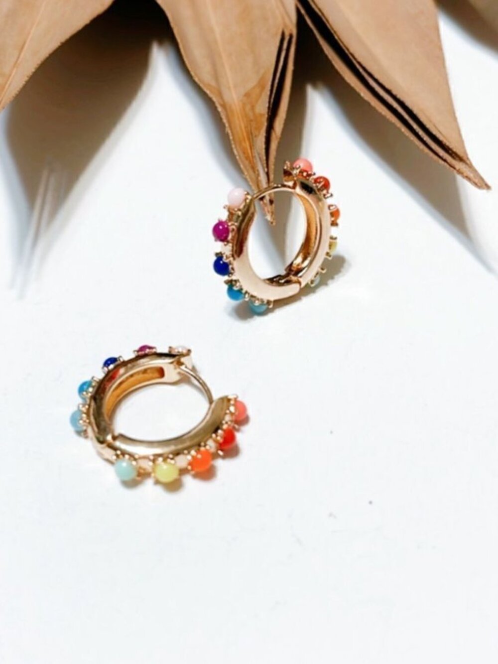 Multicolorhoop earrings 394